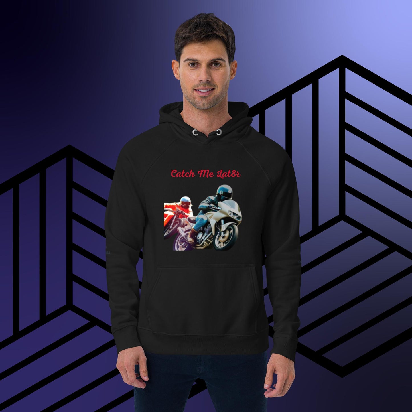 Unisex eco raglan hoodie