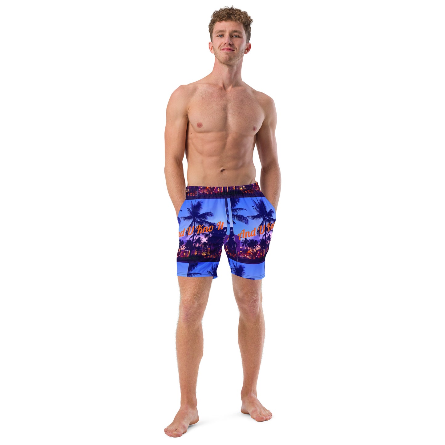 CHIKOLIT'S AND YOU KNOW IT Men's swim trunks