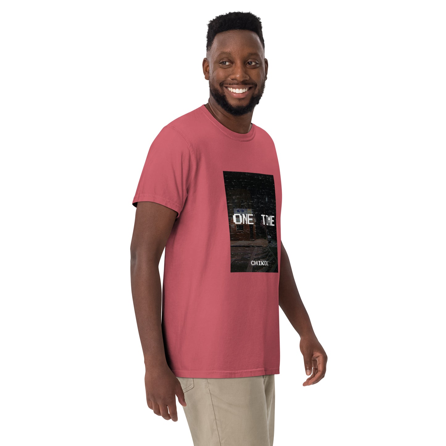 CHIKOLIT'S ONE TIME ART Men’s garment-dyed heavyweight t-shirt