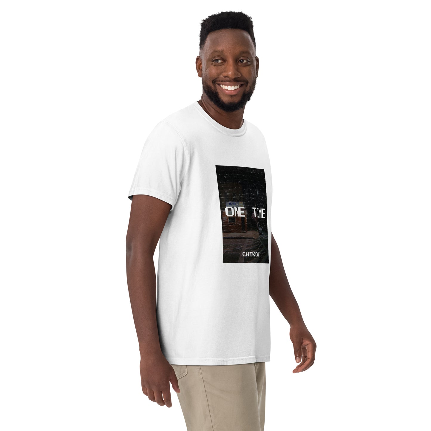 CHIKOLIT'S ONE TIME ART Men’s garment-dyed heavyweight t-shirt