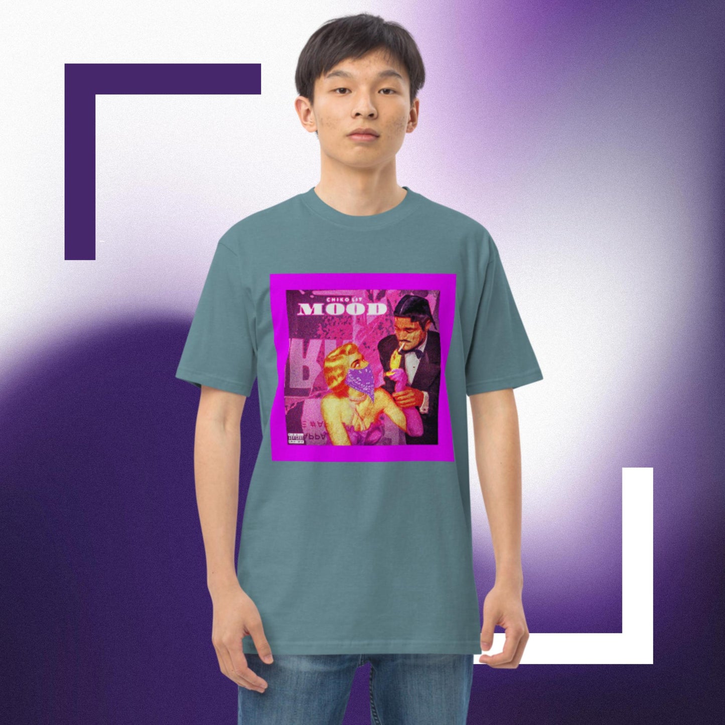 CHIKOLITS MOOD ART Men’s premium heavyweight tee