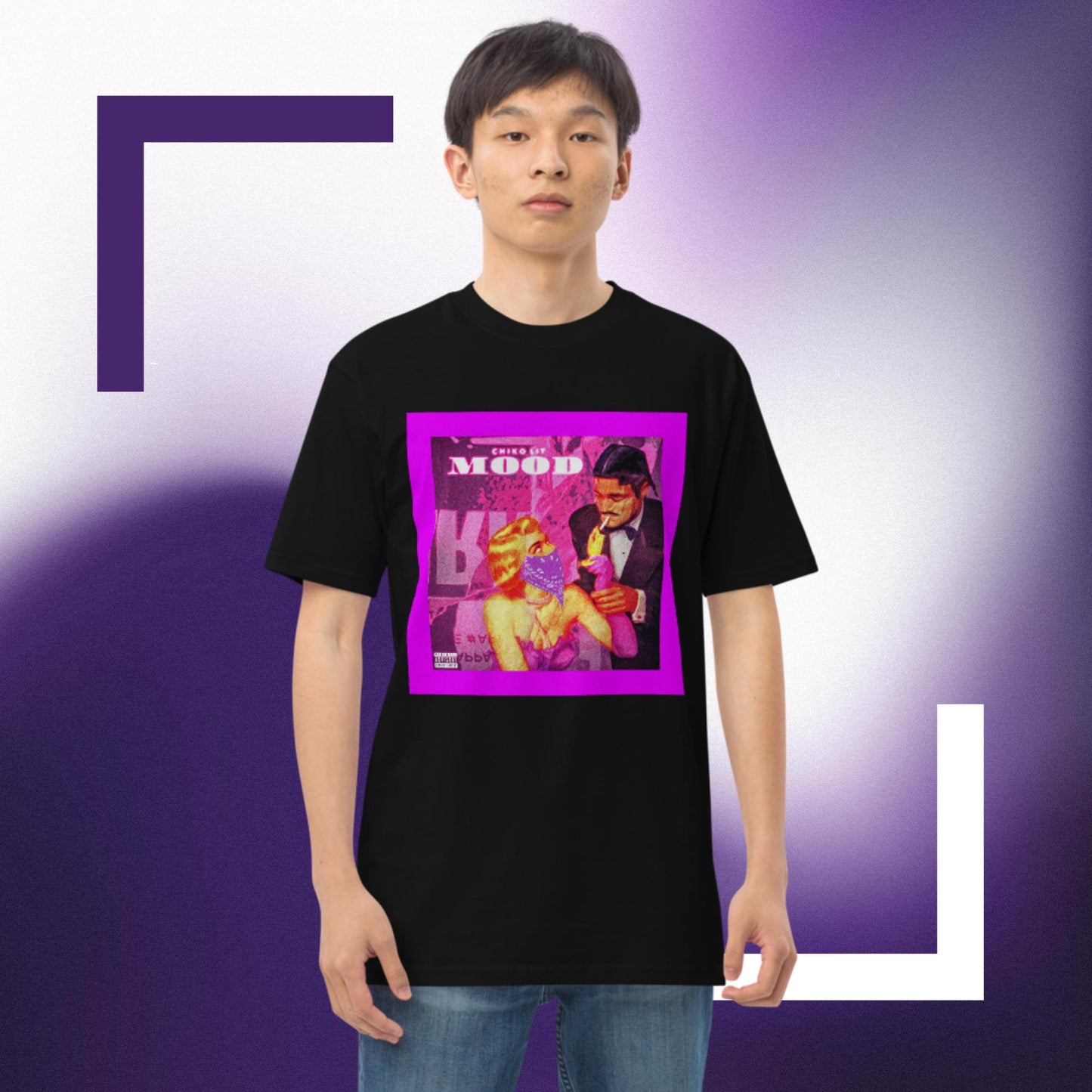 CHIKOLITS MOOD ART Men’s premium heavyweight tee