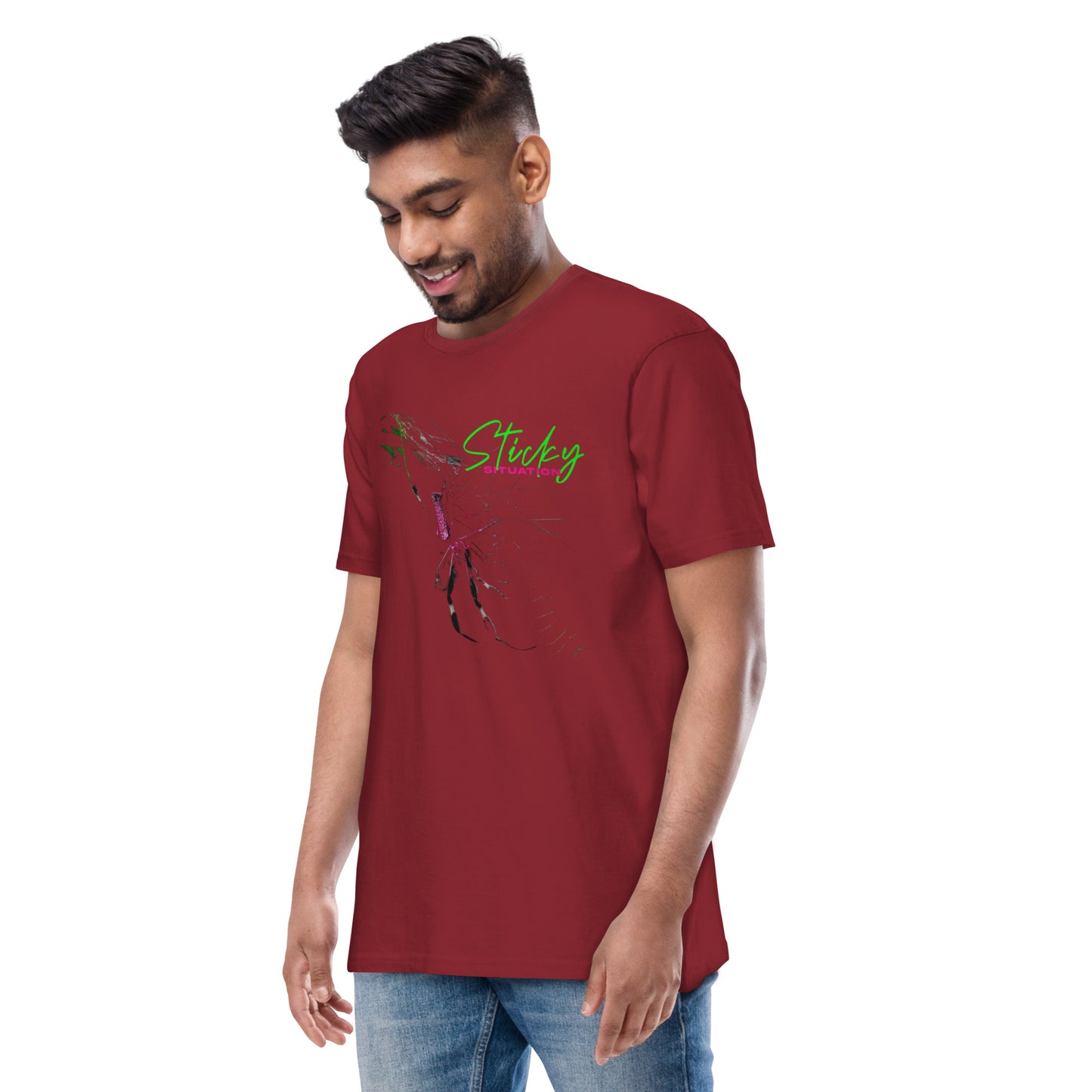CHIKOLIT'S Sticky Situation Art Men’s premium heavyweight tee