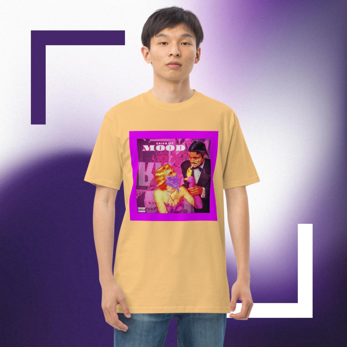 CHIKOLITS MOOD ART Men’s premium heavyweight tee