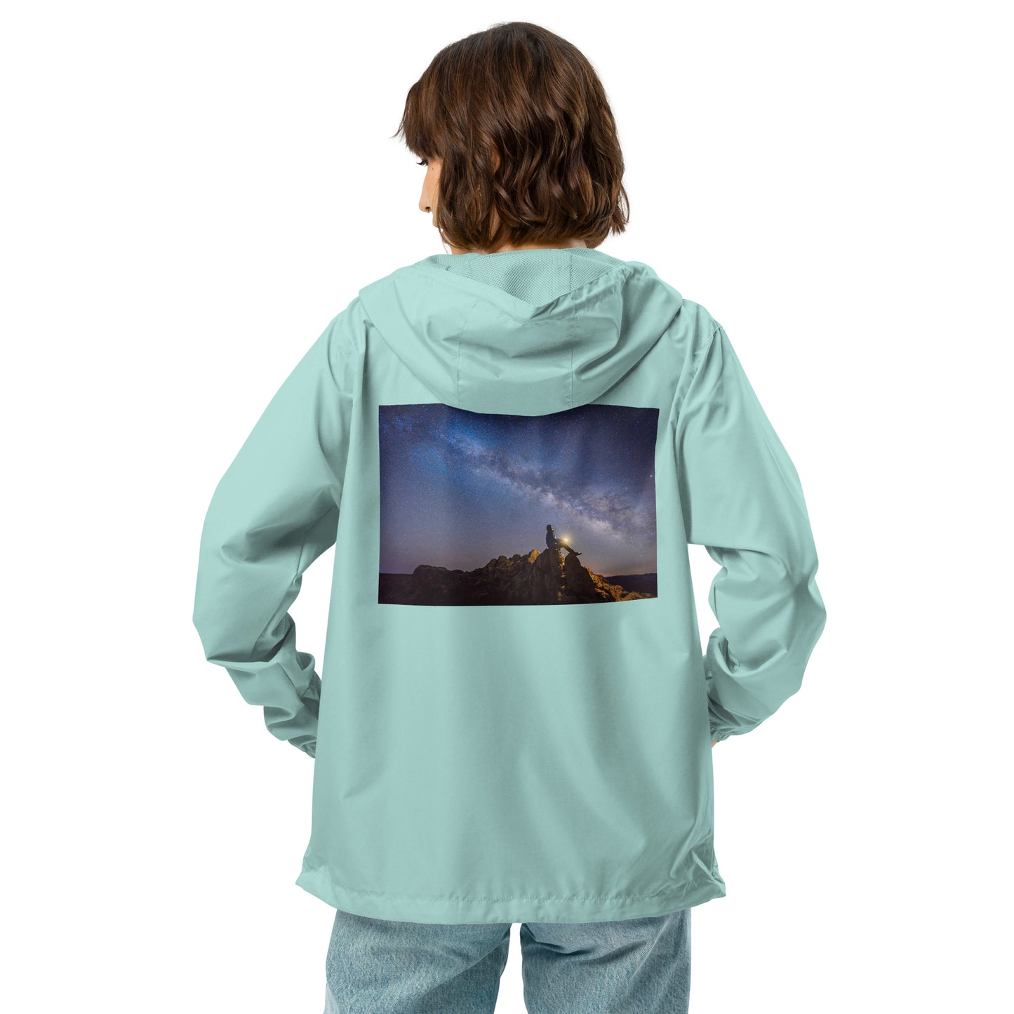 Unisex lightweight zip up windbreaker