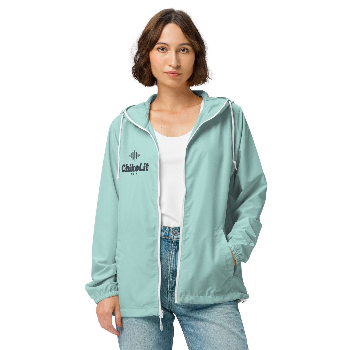 Unisex lightweight zip up windbreaker