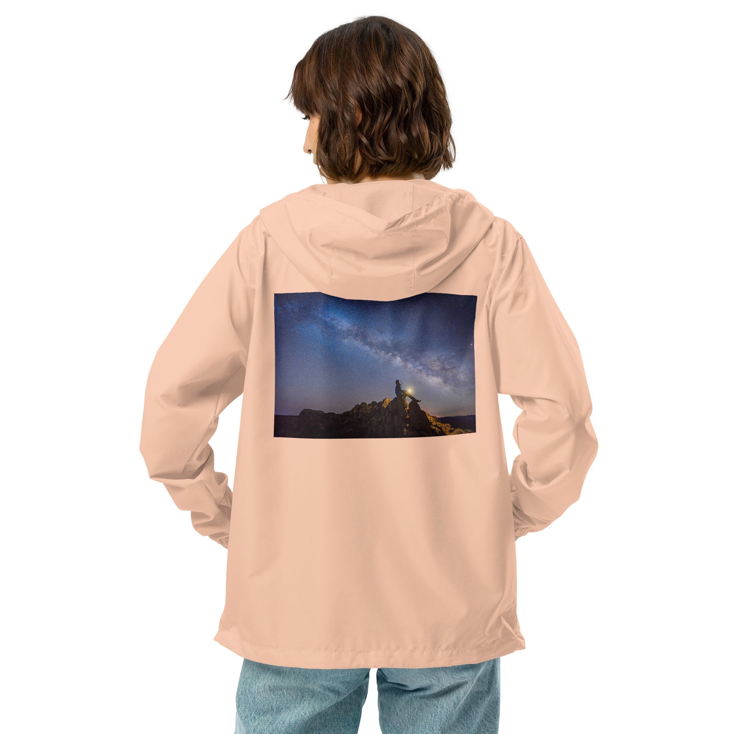 Unisex lightweight zip up windbreaker