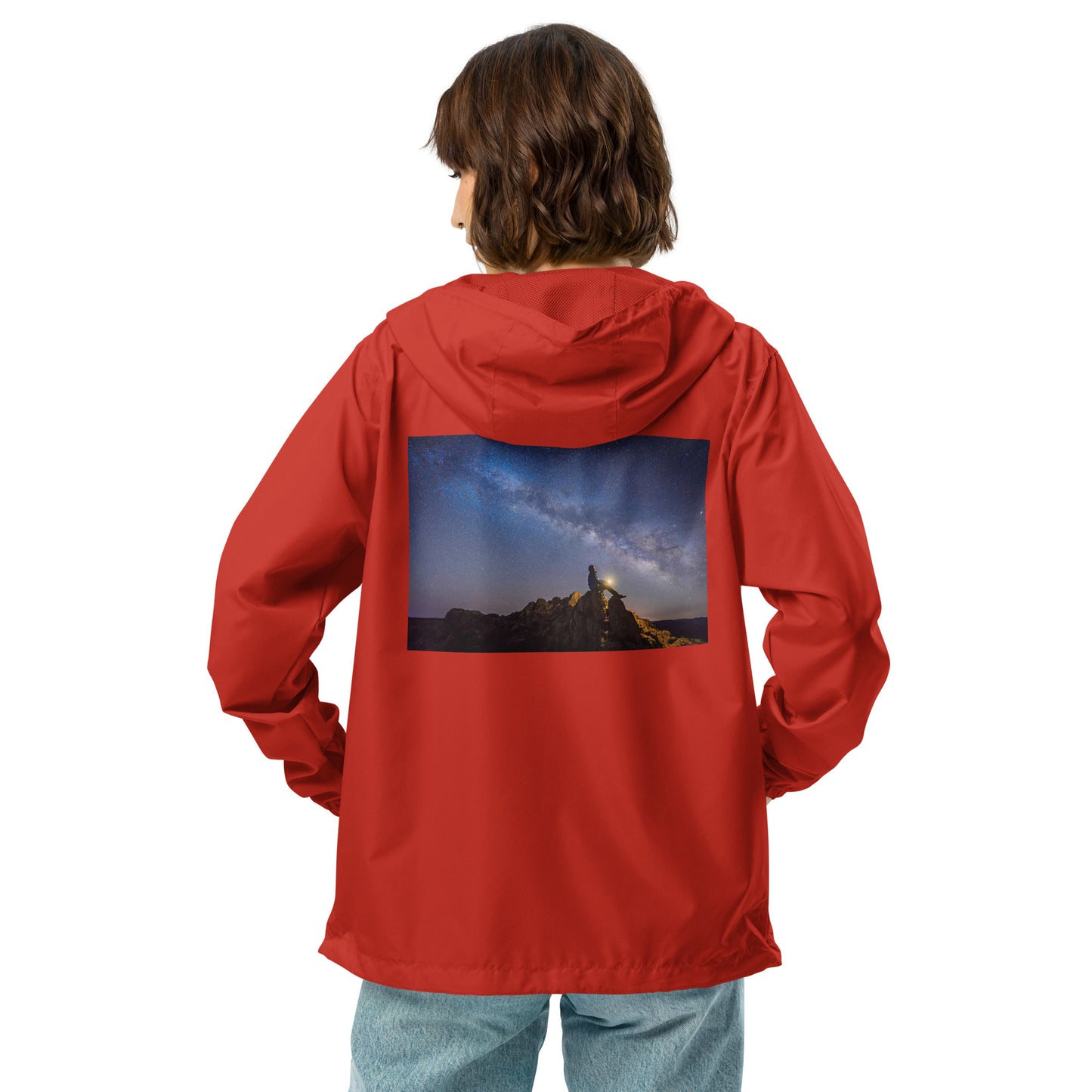 Unisex lightweight zip up windbreaker
