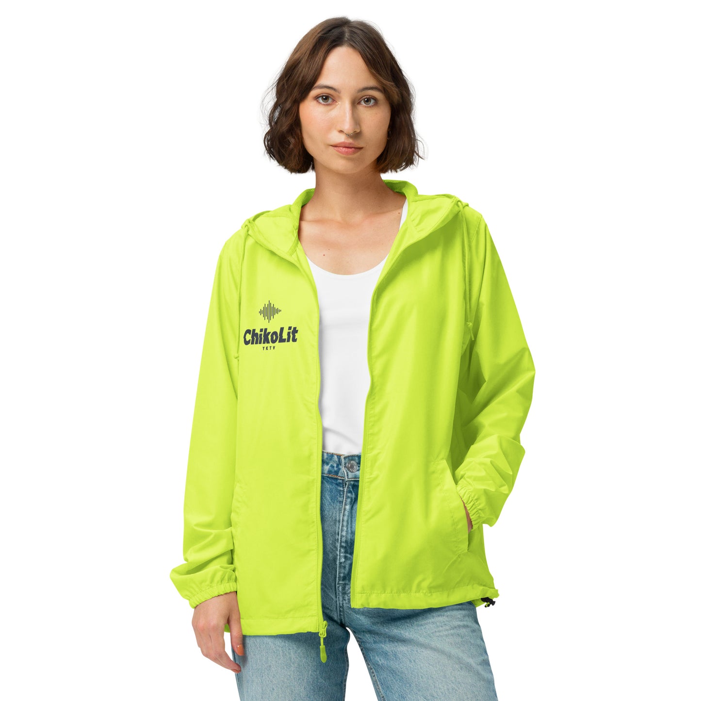 Unisex lightweight zip up windbreaker