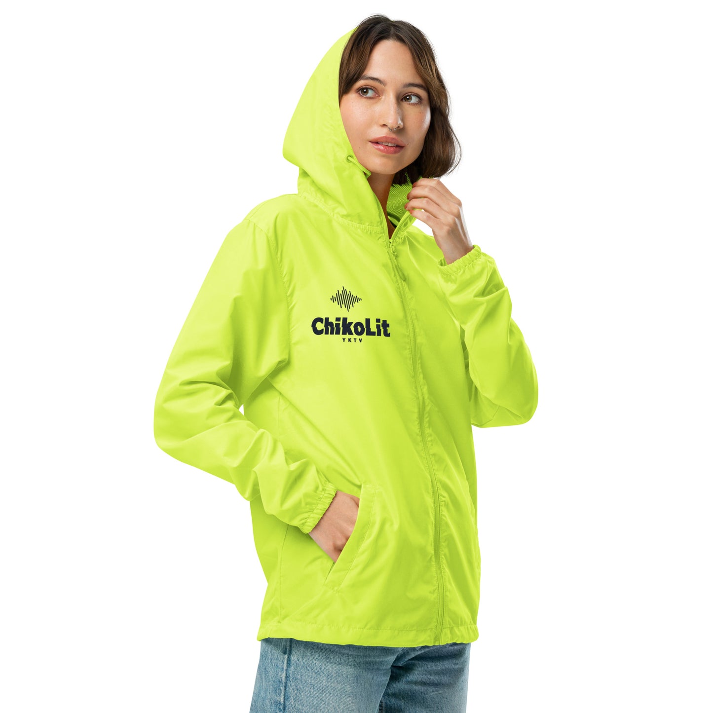 Unisex lightweight zip up windbreaker