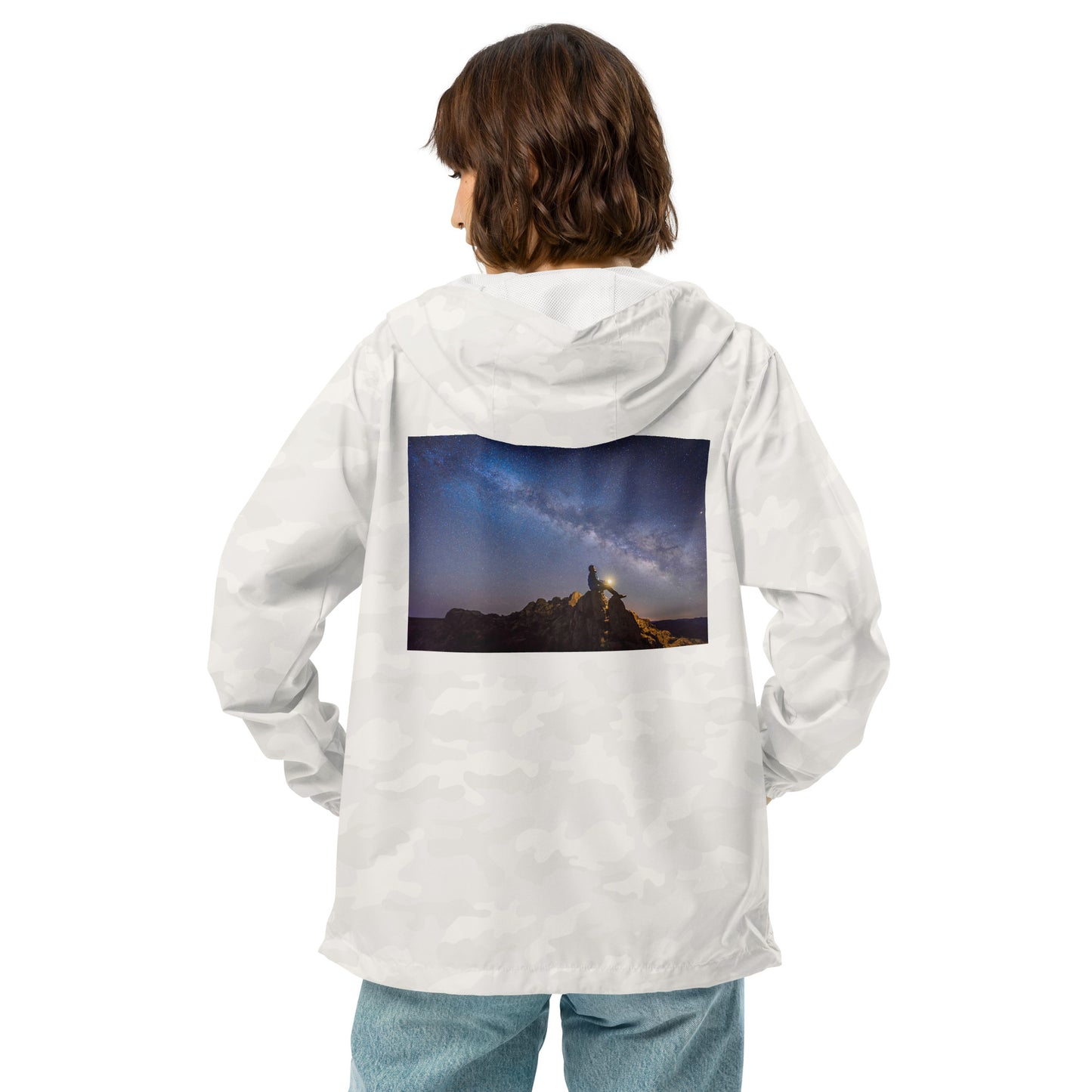Unisex lightweight zip up windbreaker