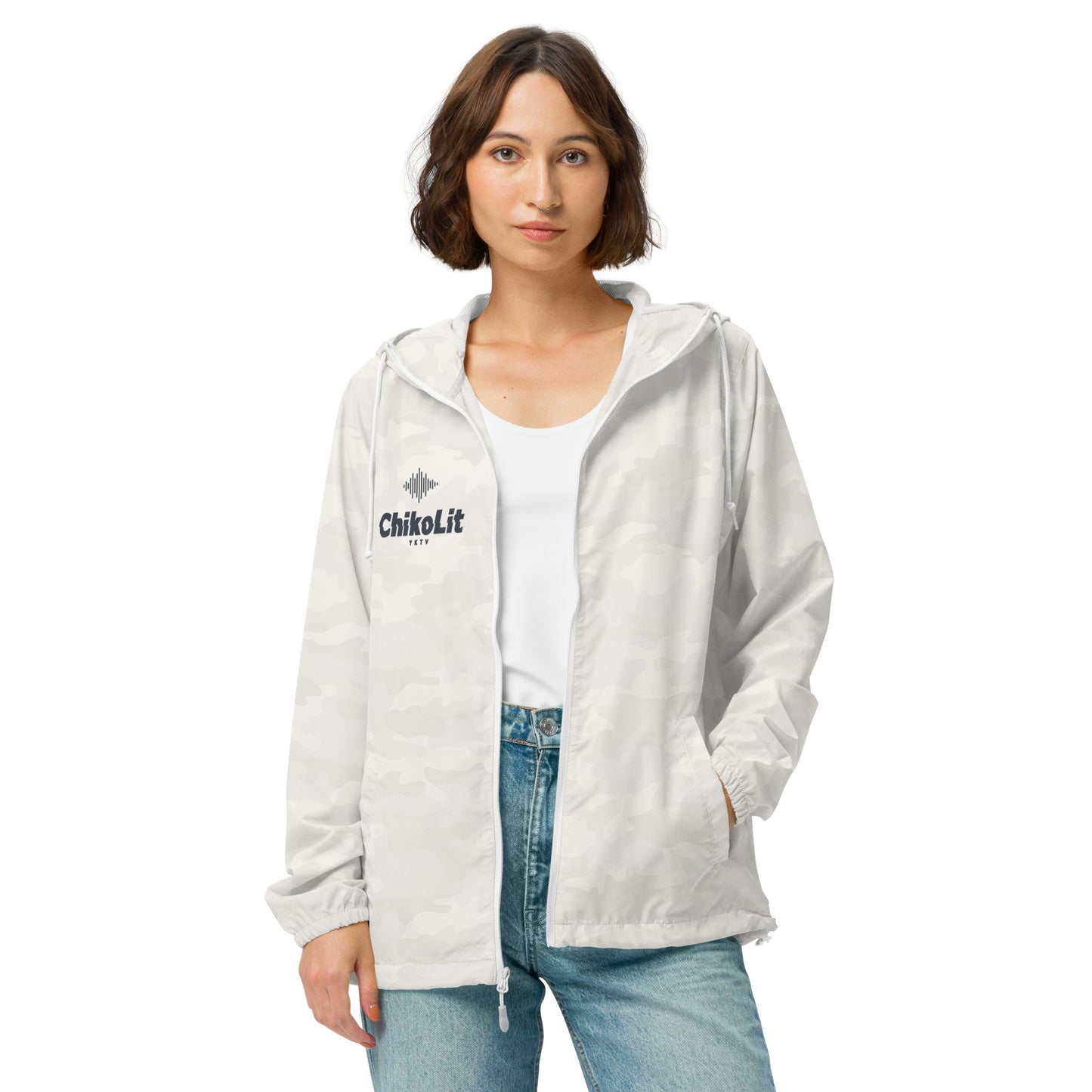 Unisex lightweight zip up windbreaker
