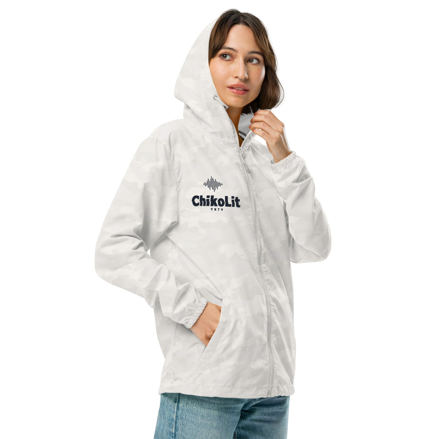 Unisex lightweight zip up windbreaker