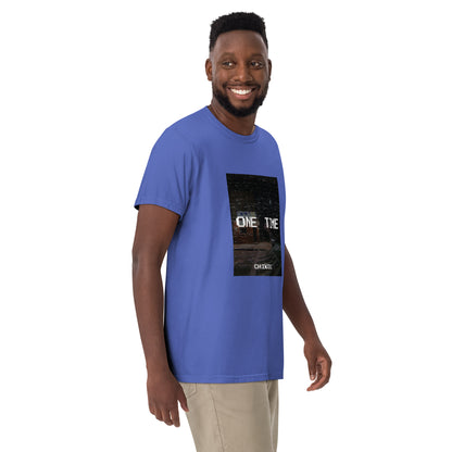 CHIKOLIT'S ONE TIME ART Men’s garment-dyed heavyweight t-shirt