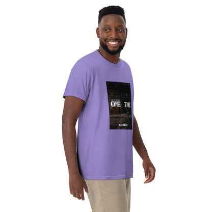 CHIKOLIT'S ONE TIME ART Men’s garment-dyed heavyweight t-shirt